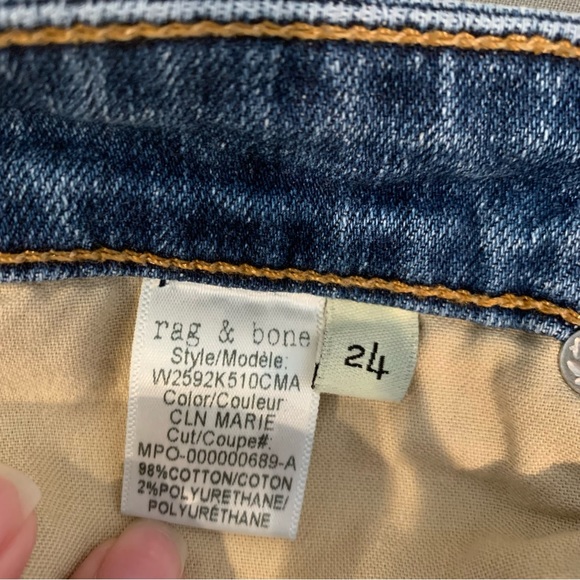 rag & bone Dre Low-Rise Ankle Slim Boyfriend Jeans - Picture 7 of 10